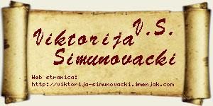Viktorija Šimunovački vizit kartica